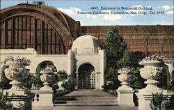 Entrance To Botanical Building Postcard