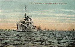 U. S. S. Cruisers Postcard