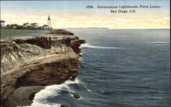 Government Lighthouse, Point Loma San Diego, CA Postcard Postcard