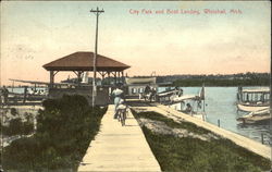 City Park And Boat Landing Postcard