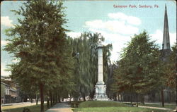 Cameron Park Sunbury, PA Postcard Postcard