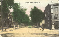 Bloom Street Danville, PA Postcard Postcard