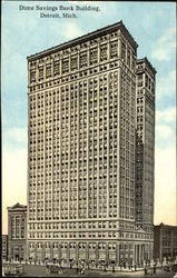 Dime Savings Bank Building Detroit, MI Postcard Postcard