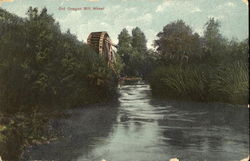 Old Oregon Mill Wheel Postcard