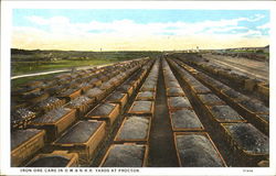 Iron Ore Cars In D. M. & N. R. R. Yards At Proctor Trains, Railroad Postcard Postcard