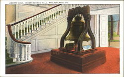 Liberty Bell, Independence Hall Postcard