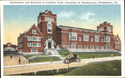 Gymnasium And Entrance To Franklin Field, University of Pennsylvania Postcard