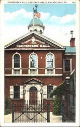 Carpenter's Hall, Chestnut Street Philadelphia, PA Postcard Postcard