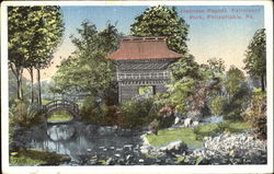 Japanese Pagoda, Fairmount Park Postcard