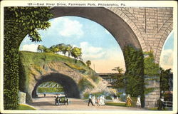 East River Drive, Fairmount Park Philadelphia, PA Postcard Postcard