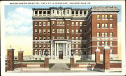 Misericordia Hospital, 54th St. & Cedar Ave. Postcard