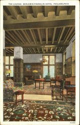 The Lounge, Benjamin Franklin Hotel Postcard