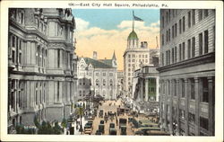 East City Hall Square Philadelphia, PA Postcard Postcard