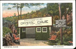 Entrance To Crystal Cave Kutztown, PA Postcard Postcard