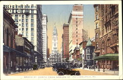 Broad St. North From Spruce St Postcard