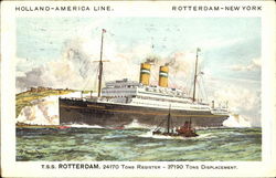 T. S. S. Rotterdam Boats, Ships Postcard Postcard