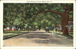 North Monterey Street Mobile, AL Postcard Postcard