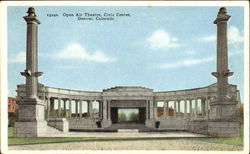 Open Air Theater Civic Center Denver, CO Postcard Postcard