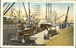 Port Of St. Petersburg Florida Postcard Postcard