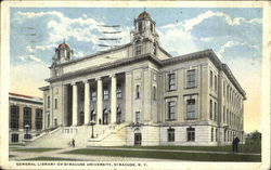 General Library Of Syracuse University New York Postcard Postcard