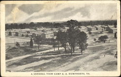 A General View Camp A. A. Humphreys Baltimore, MD Postcard Postcard