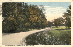 Riverside Drive, Cameron Park Waco, TX Postcard Postcard