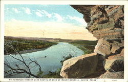 Picturesque View Of Lake Austin At Base Of Mount Bonnell Texas Postcard Postcard