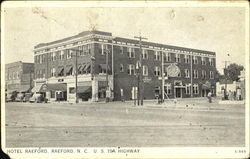 Hotel Raeford, U. S. 15A Highway North Carolina Postcard Postcard