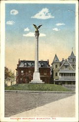 Soldiers Monument Wilmington, DE Postcard Postcard