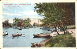 Chamonoux Lake, Fairmount Park Philadelphia, PA Postcard Postcard