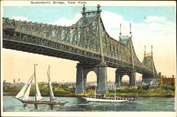 Queensboro Bridge New York City, NY Postcard Postcard