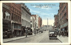 Patton Ave., Looking Toward Pack Square Asheville, NC Postcard Postcard