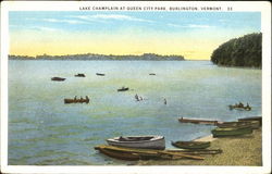 Lake Champlain At Queen City Park Postcard