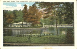 Old Town River, Lake Shore Drive East Weymouth, MA Postcard Postcard