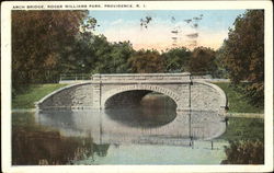 Arch Bridge, Roger Williams Park Postcard