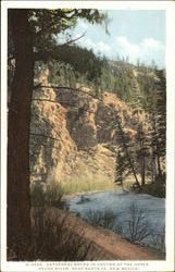 Cathedral Rocks In Canyon Of The Upper Pecos River Santa Fe, NM Postcard Postcard