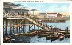 City Island Canoe Club Postcard