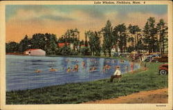 Lake Whalom Fitchburg, MA Postcard Postcard