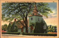 St. Mary's Episcopal Church, Cape Cod Barnstable, MA Postcard Postcard