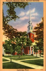 University Memorial Chapel, Harvard University Postcard