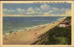 Beach View From High Bluff Postcard