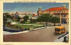 Moorish Castle And Revere Beach Station Massachusetts Postcard Postcard