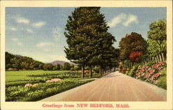 Greetings From New Bedford Massachusetts Postcard Postcard