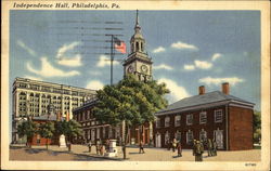 Independence Hall, Chestnut St., between 5th and 6th Sts. Postcard