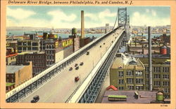 The Delaware River Bridge Postcard