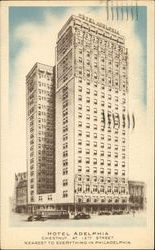 Hotel Adelphia, 13th Street Postcard