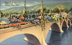 Bridge Of Flowers At Shelburne Falls Mohawk Trail, MA Postcard Postcard