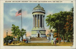 Soldiers And Sailors Monument, 89th Street and Riverside Drive New York, NY Postcard Postcard