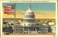 New View Of U. S. Capitol And National Gallery Of Art Washington, DC Washington DC Postcard Postcard