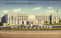 Fountain And Senate Office Building Postcard